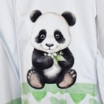 Детски халат Panda DF печат с качулка L